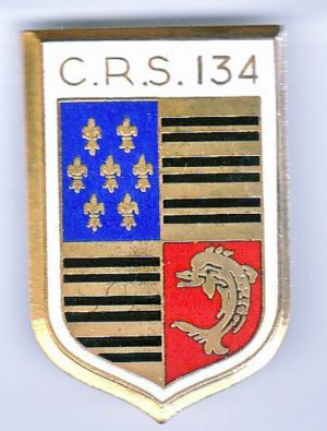Coat of arms (crest) of Republican Security Company 134, France
