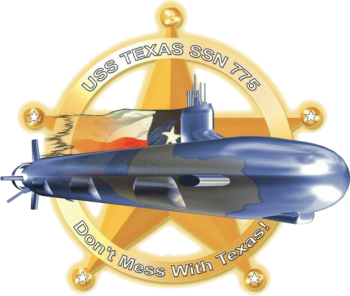 Coat of arms (crest) of the Submarine USS Texas (SSN-775)