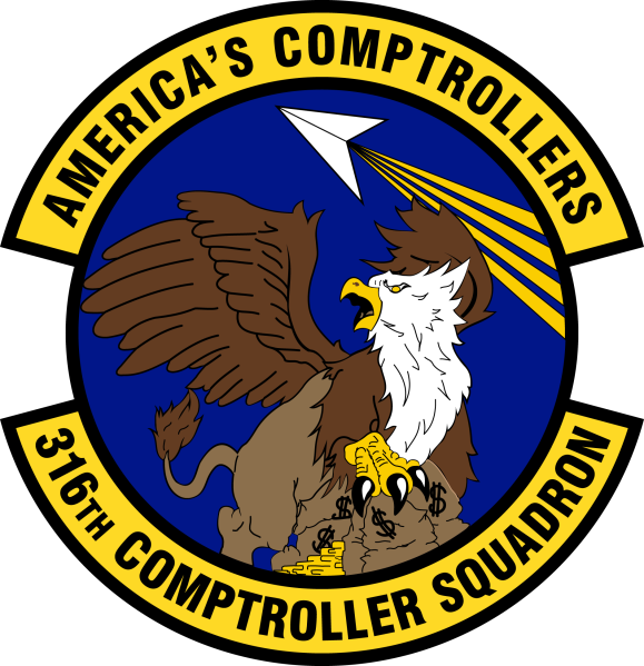 File:316th Comptroller Squadron, US Air Force.png
