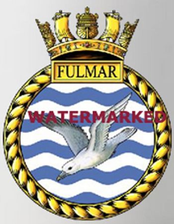 Coat of arms (crest) of the HMS Fulmar, Royal Navy