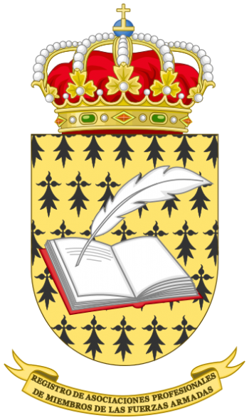 Coat of arms (crest) of the Office of the Register of Professional Associations of Spanish Armed Forces Members, Spain