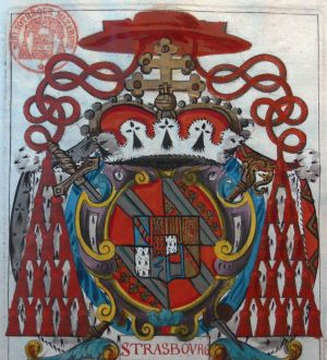 Arms of Armand-Gaston-Maximilien de Rohan de Soubise