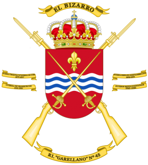 Infantry Regiment Garellano No 45, Spanish Army.png