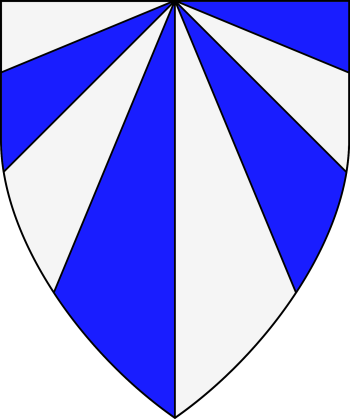 Heraldic glossary:Gyronny of 8 From Chief