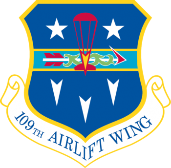 Coat of arms (crest) of the 109th Airlift Wing, New York Air National Guard