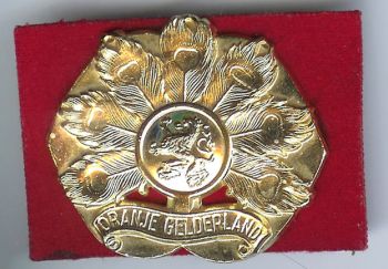 Beret Badge of the Regiment Oranje Gelderland, Netherlands Army