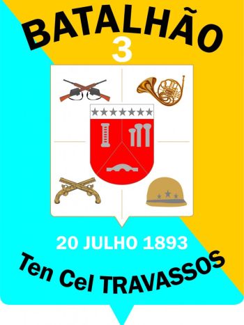 Coat of arms (crest) of 3rd Military Police Battalion Lieutenant Colonel Travassos, Rio Grande do Sul