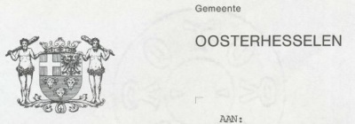 Wapen van Oosterhesselen/Coat of arms (crest) of Oosterhesselen