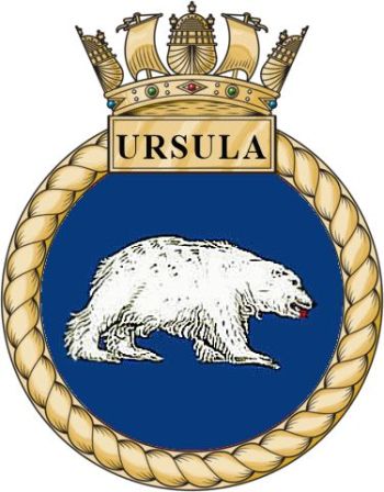 Arms of HMS Ursula, Royal Navy