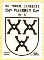 Wapen van Vlierden/Arms (crest) of Vlierden