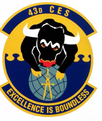 Coat of arms (crest) of the 43rd Civil Engineer Squadron, US Air Force