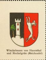 Wappen Winckelmann von Hasenthal und Mechelgrün