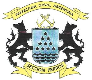 Coat of arms (crest) of the Dogs Section, Argentine Coast Guard