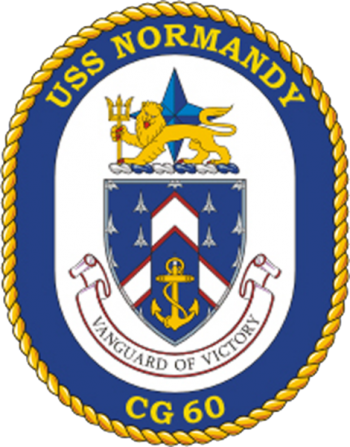 Coat of arms (crest) of the Cruiser USS Normandy