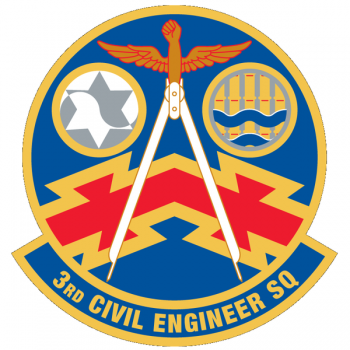 Coat of arms (crest) of the 3rd Civil Engineer Squadron, US Air Force