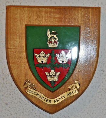 Coat of arms (crest) of the Colchester Army Area, British Army