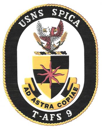 Coat of arms (crest) of the Combat Stores Ship USNS Spica (T-AFS-9)