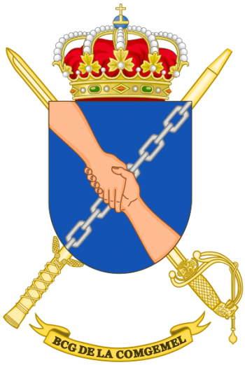 Coat of arms (crest) of the Melilla General Command Headquarters Battalion, Spanish Army