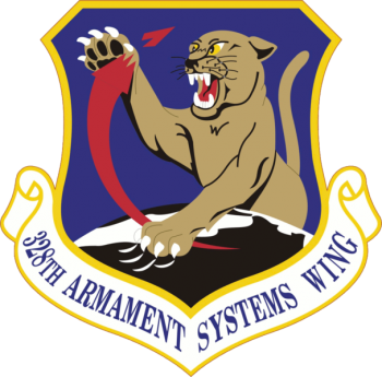Coat of arms (crest) of the 328th Armament Systems Wing, US Air Force