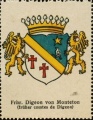 Wappen Freiherren Digeon von Monteton nr. 3423 Freiherren Digeon von Monteton