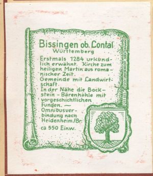 Wappen von Bissingen ob Lontal/Coat of arms (crest) of Bissingen ob Lontal