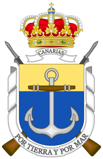 Coat of arms (crest) of the Canary Islands Security Unit, Spanish Navy