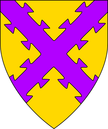 Heraldic glossary:Saltire Dovetailed