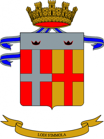 Coat of arms (crest) of 15th Cavalry Regiment Cavalleggeri di Lodi, Italian Army