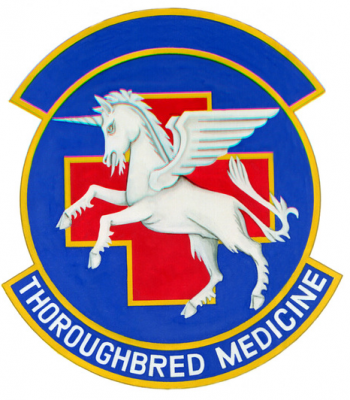 Coat of arms (crest) of the 123rd Tactical Hospital, US Air Force