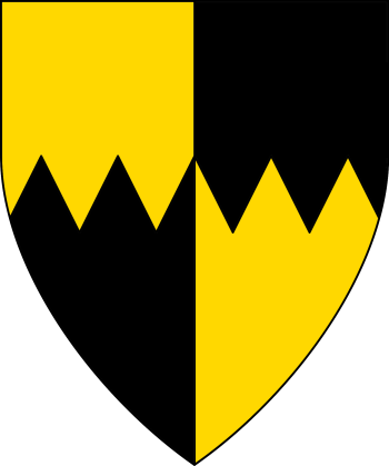 Heraldic glossary:Per Pale and Per Fess Indented