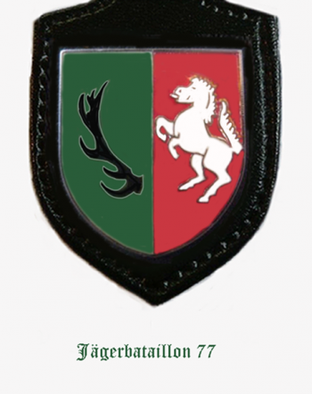 Blason de Jaeger Battalion 77, German Army/Arms (crest) of Jaeger Battalion 77, German Army