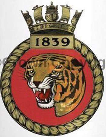 Coat of arms (crest) of the No 1839 Squadron, FAA