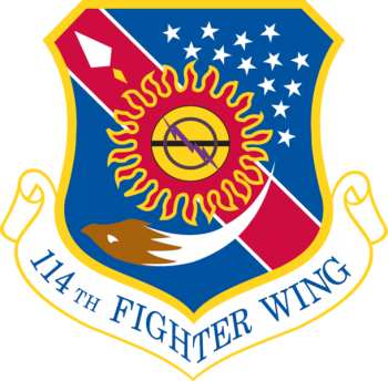 Coat of arms (crest) of the 114th Fighter Wing, South Dakota Air National Guard