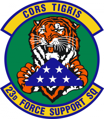 Coat of arms (crest) of the 23rd Force Support Squadron, US Air Force