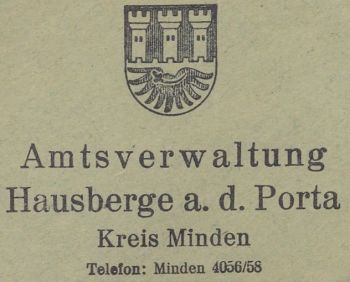 Wappen von Amt Hausberge