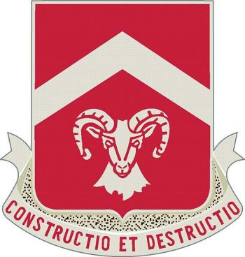 Coat of arms (crest) of 40th Engineer Battalion, US Army