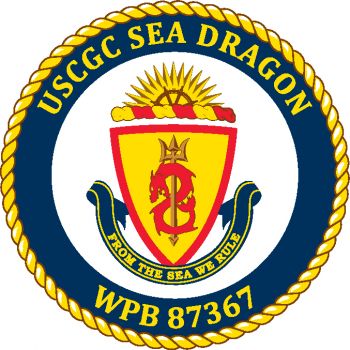 Coat of arms (crest) of the USCGC Sea Dragon (WPB-87367)