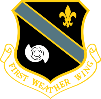 Coat of arms (crest) of the 1st Weather Wing, US Air Force