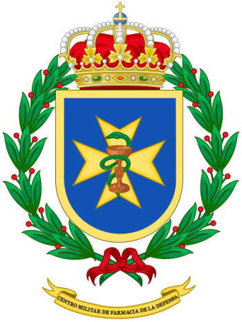 Coat of arms (crest) of the Defence Military Pharmacy Center, Spain