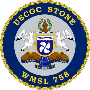 Coat of arms (crest) of the USCGC Stone (WMSL-758)