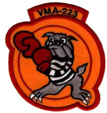 Coat of arms (crest) of the VMA-223 Bulldogs, USMC