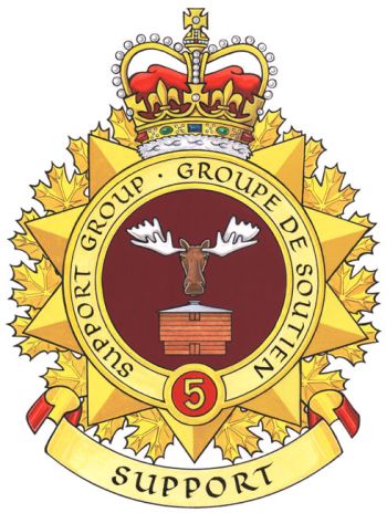 Coat of arms (crest) of 5th Canadian Division Support Group, Canadian Army