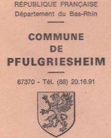Blason de Pfulgriesheim/Arms of Pfulgriesheim