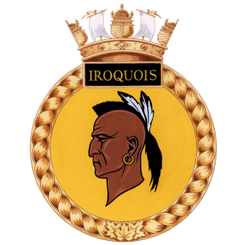 Coat of arms (crest) of the HMCS Iroquois, Royal Canadian Navy