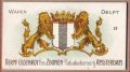Oldenkott plaatje, wapen van Delft