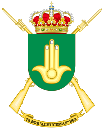 Coat of arms (crest) of the Tabor Alhucemas I-52, Spanish Army