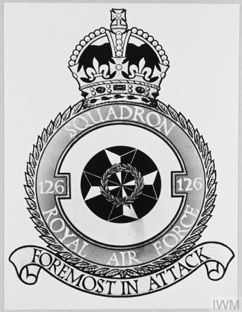 Coat of arms (crest) of the No 126 Squadron, Royal Air Force