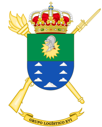 Coat of arms (crest) of the Logistics Group XVI, Spanish Army