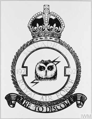 Coat of arms (crest) of the No 192 Squadron, Royal Air Force
