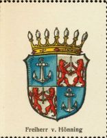 Wappen Freiherr von Hönning